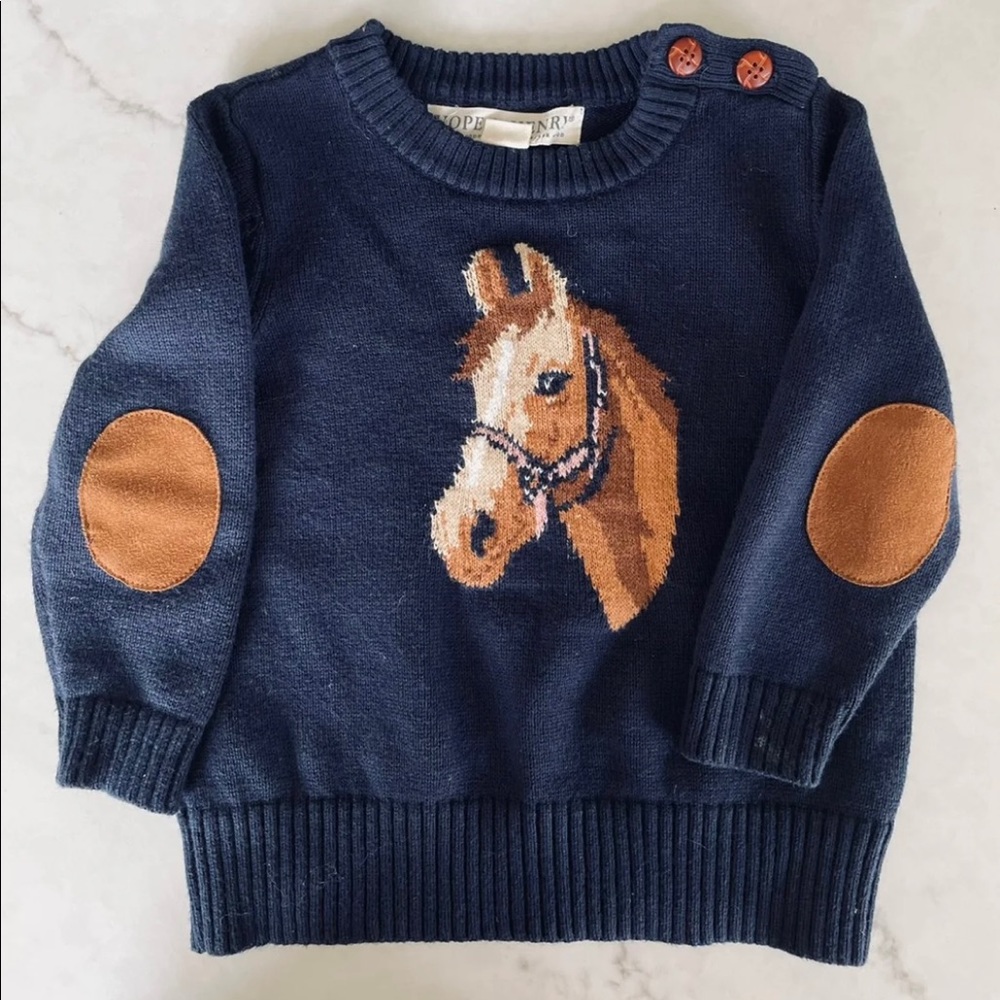 Hope and Henry horse sweater 6-12 months